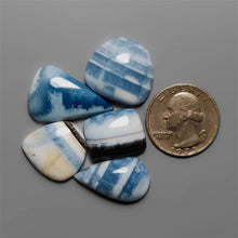 Owhyee Blue Opal Cabochons Lot