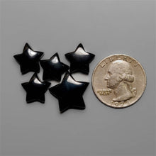 Handcarved Black Onyx Stars Lot