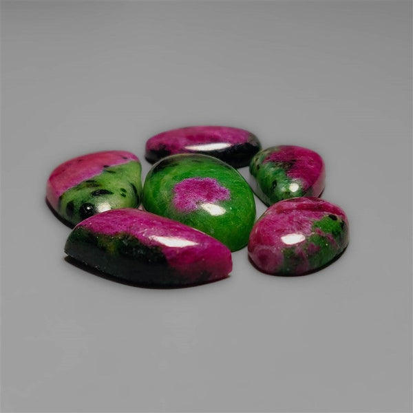 Ruby Zoisite Cabochons Lot