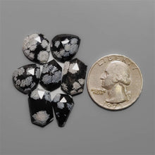 Rose Cut Snowflake Obsidians Lot