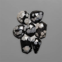 Rose Cut Snowflake Obsidians Lot