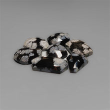 Rose Cut Snowflake Obsidians Lot