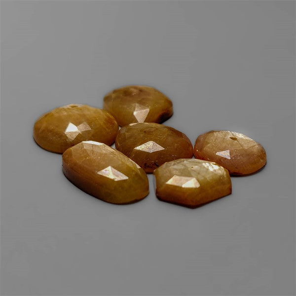 Rose Cut yellow Sapphires Lot