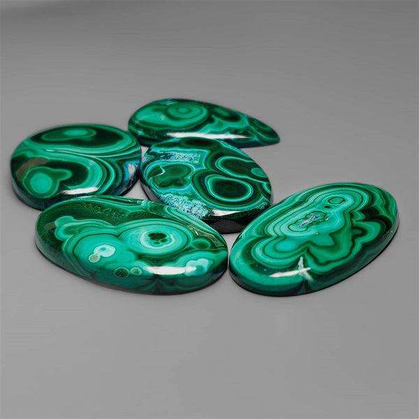 Rare pattern Malachite Cabochons Lot