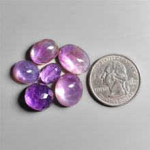 Rose Cut Amethyst And Mother Of Pearl Doublet