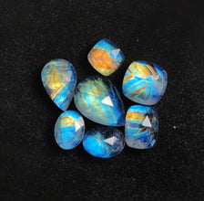 Rose Cut Rainbow Moonstone Doublets Lot (Backed)