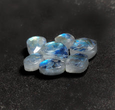 Rose Cut Rainbow Moonstone Doublets Lot (Backed)