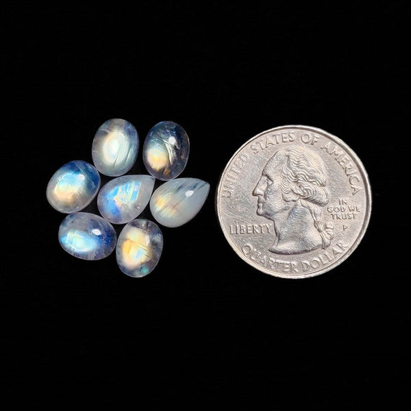 Rainbow Moonstone Cabochons Lot