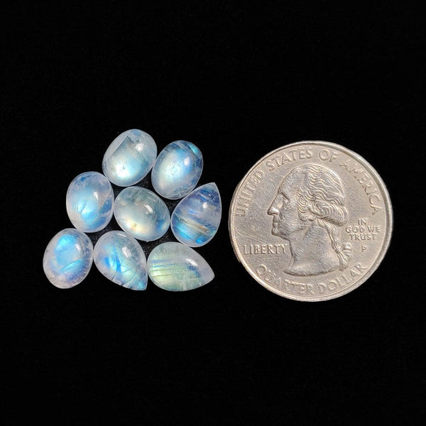 Rainbow Moonstone Cabochons Lot