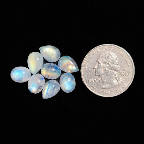 Rainbow Moonstone Cabochons Lot