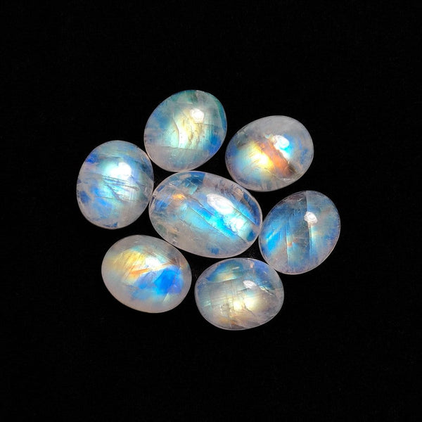 Rainbow Moonstone Cabochons Lot