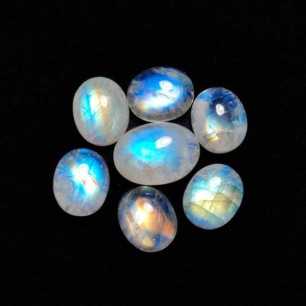 Rainbow Moonstone Cabochons Lot