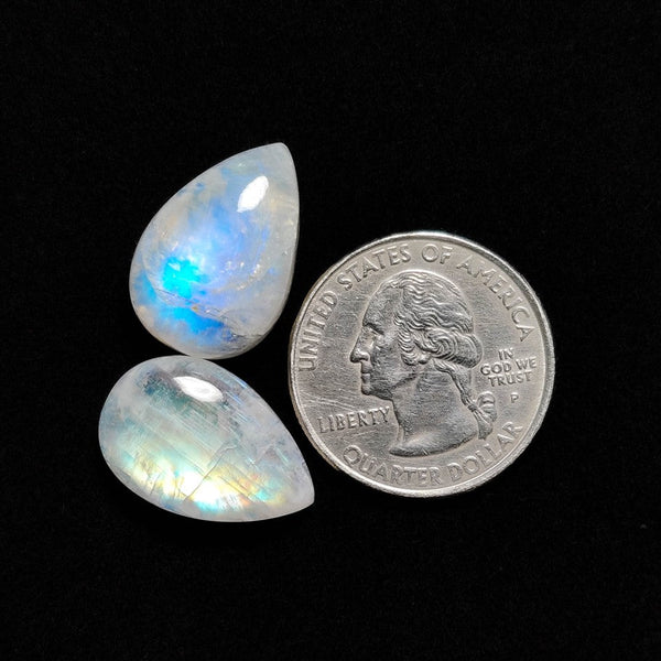 Rainbow Moonstone Cabochons Lot