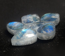 Rose Cut Rainbow Moonstone Doublets Lot (Backed)