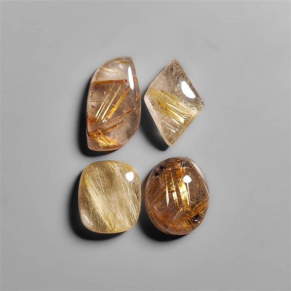 Golden Rutilated Quartz Cabochons Lot