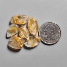 AAA Golden Rutilated Quartz Cabochons Lot