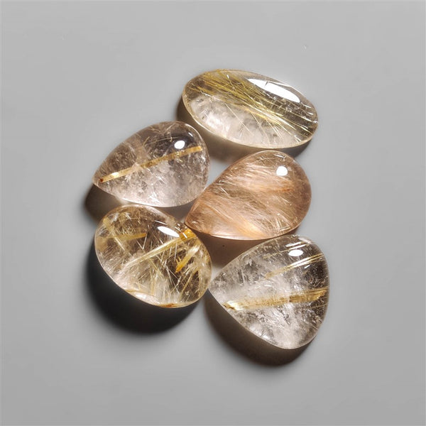 AAA Golden Rutilated Quartz Cabochons Lot