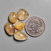 Rose Cut Golden Rutilated Quartz Lot