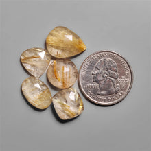 Rose Cut Golden Rutilated Quartz Lot