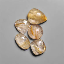 Rose Cut Golden Rutilated Quartz Lot