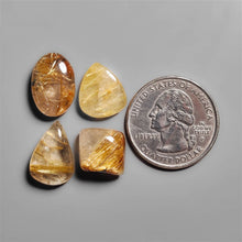 AAA Golden Rutilated Quartz Cabochons Lot