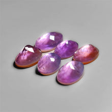 Rose Cut Amethyst And Mother Of Pearl Doublet