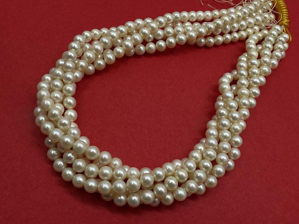 Fresh Water Pearl Beads Line 6.80 MM ROUND-3079