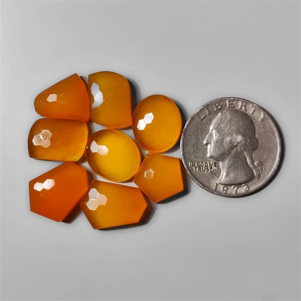 Honeycomb Cut Carnelian Agate Lot