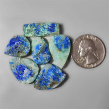 Raw Face Azurite In Quartz Lot