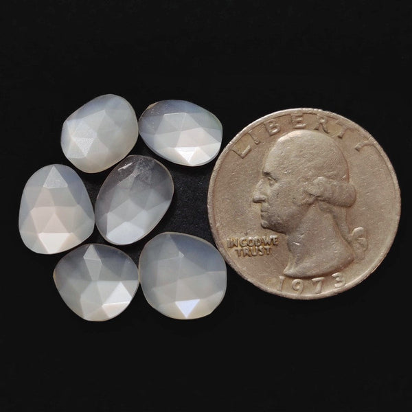 Rose Cut White Moonstones Lot