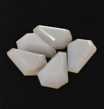 Step Cut White Moonstone Coffins Lot