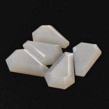 Step Cut White Moonstone Coffins Lot