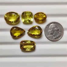 Faceted Green Gold Lemon Quartz Lot