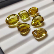 Faceted Green Gold Lemon Quartz Lot