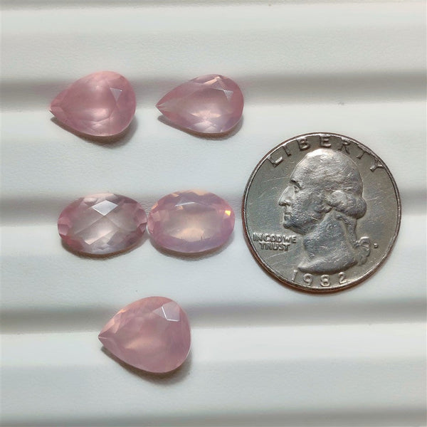 AAA Faceted Brazilian Rose Quartz Lot