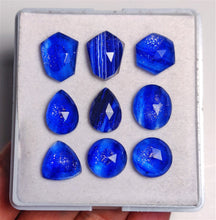 Rose Cut Blue Goldstones Lot