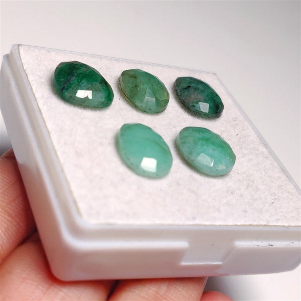 Rose Cut Emeralds Lot