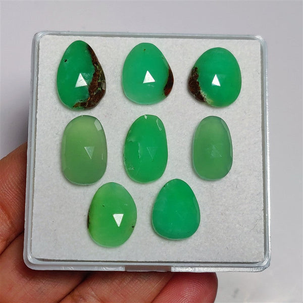 Rose Cut Boulder Chrysoprase Lot