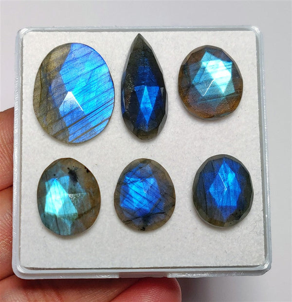 AAA Rose Cut Labradorites Lot