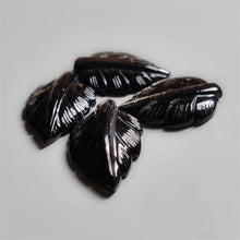 Handcarved Silversheen Obsidian Leaf Lot