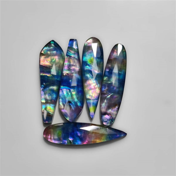 Rose Cut Dichroic Glass Doublet Lot