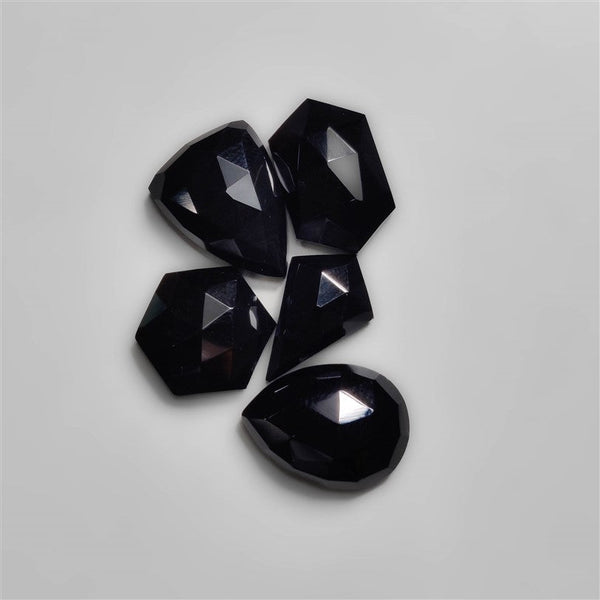 Rose Cut Black Onyx Lot