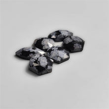 Rose Cut Snowflake Obsidian Lot