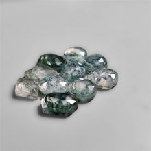 Rose Cut Crystal And Moss Agate Lot