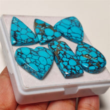 Compressed Spiderweb Turquoise Cabs Lot