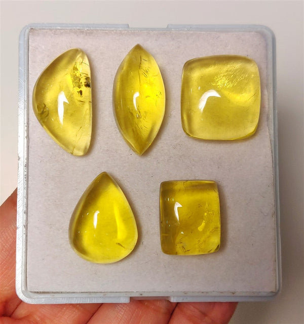 LEmon Quartz Cabs Lot