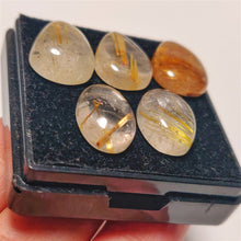 Golden Rutilated Quartz Cabs Lot