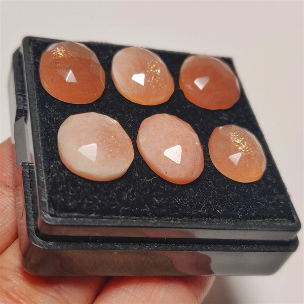 Rose Cut Peach Moonstone Lot