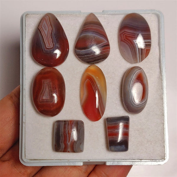 Botswana Agate Cabs Lot