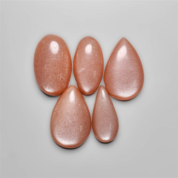 High Grade Peach Moonstone Cabochons Lot